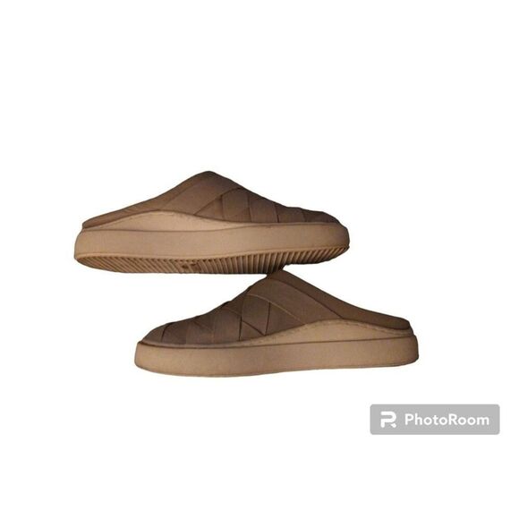 Lucky brand  leather braided size 8 Gray Slide On shoes Boho Comfy - Picture 5 of 9